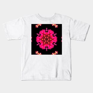 Psychedelic Hippie Pink and Black Kids T-Shirt